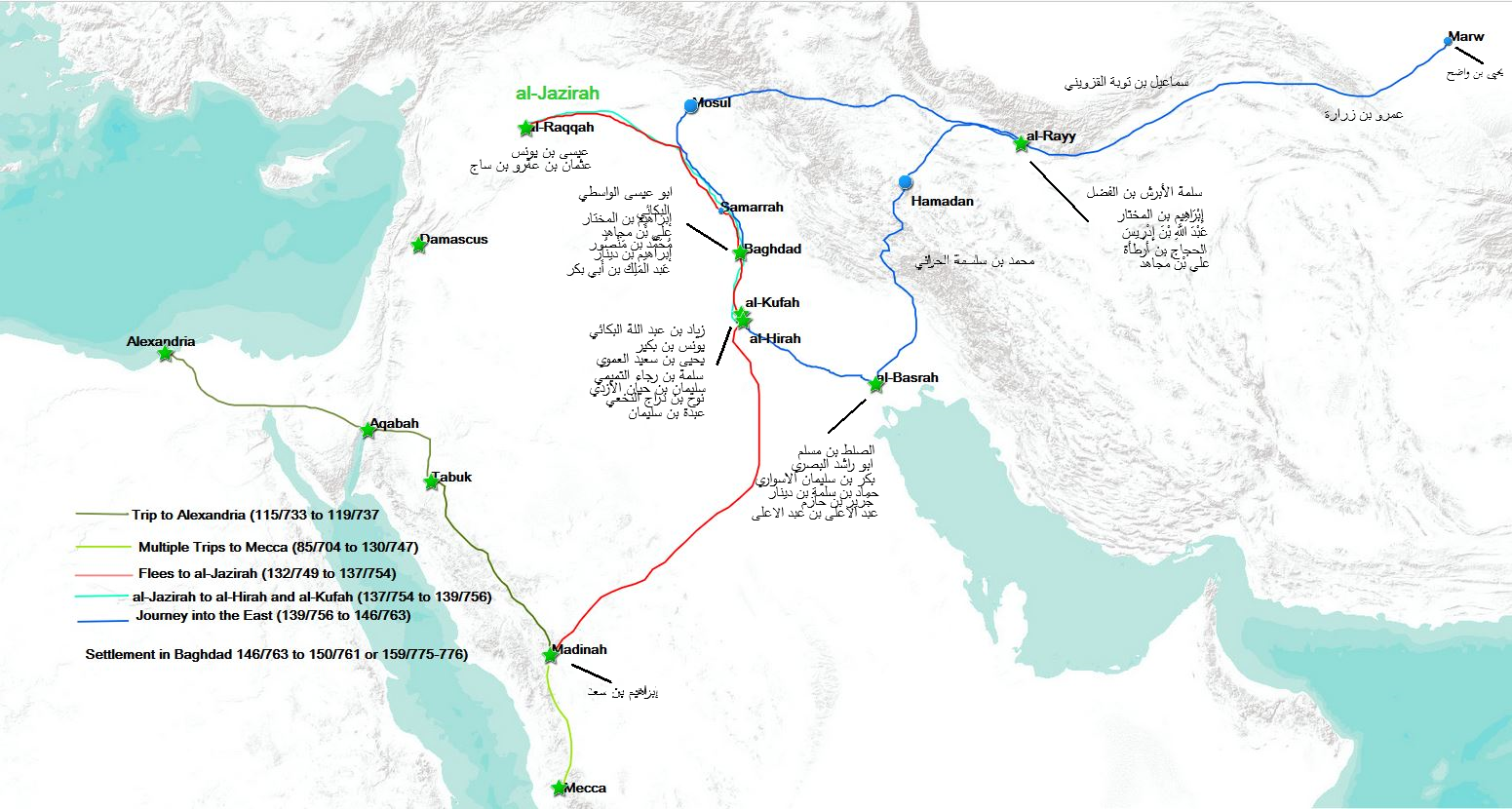 The Projected Travels of Ibn Isḥāq